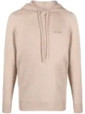 MC2 Saint Barth logo-embroidered wool hoodie - Neutrals