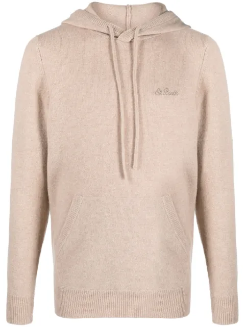 MC2 Saint Barth logo-embroidered wool hoodie