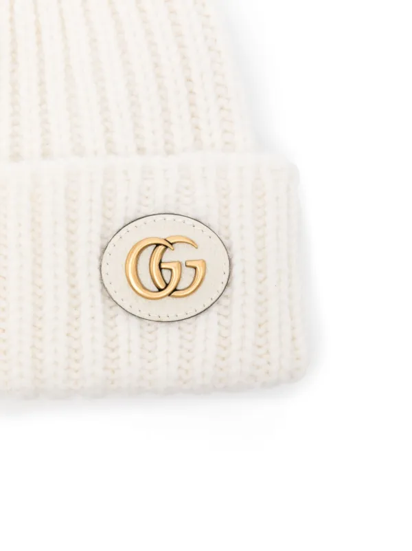 Gucci ダブルG ビーニー | ホワイト | FARFETCH JP