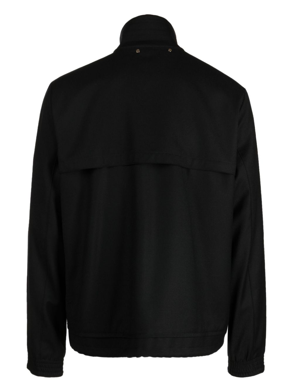 Paul Smith high-neck zipped jacket - Zwart