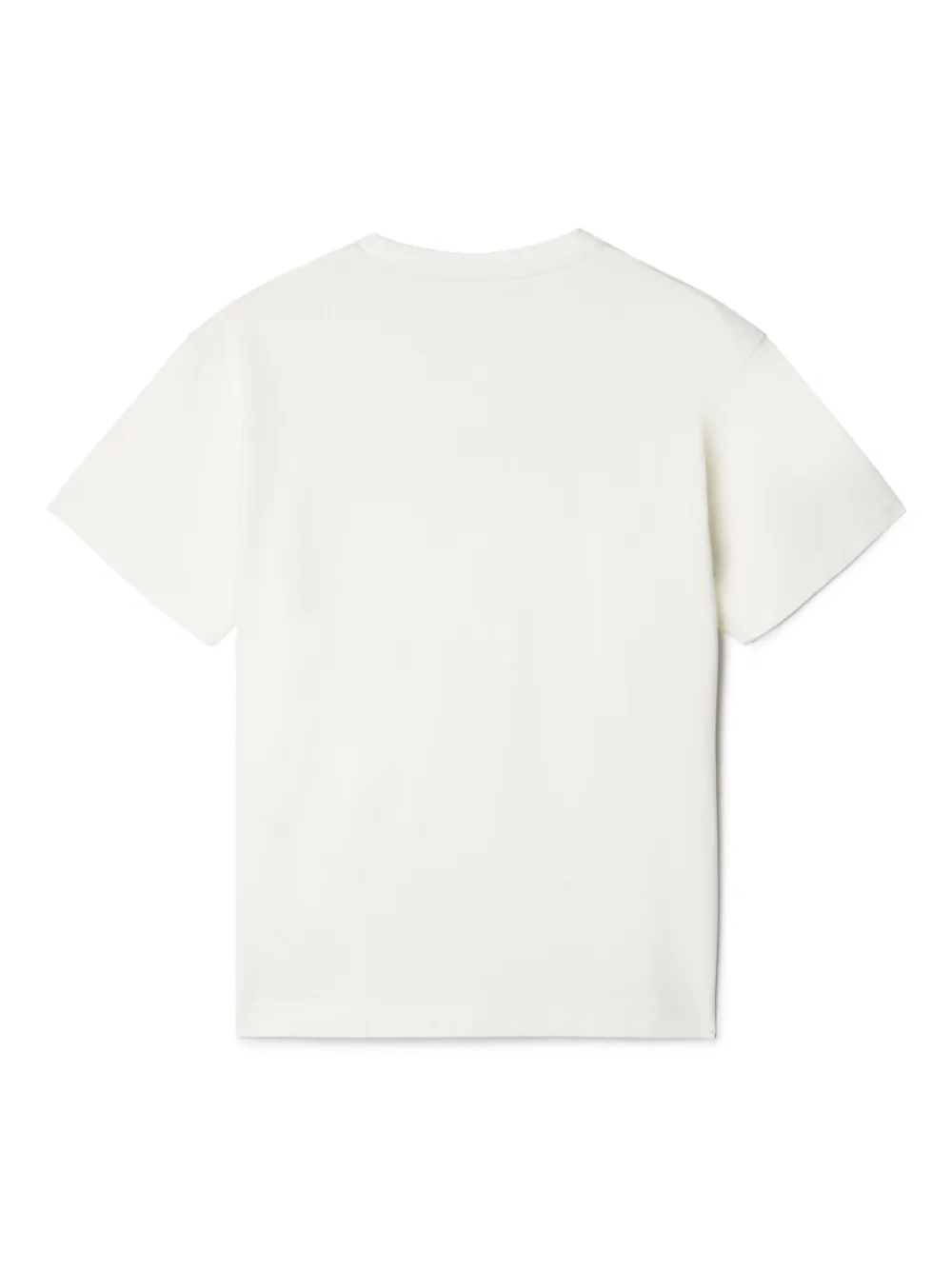 Shop Off-white Logo Sketch Cotton T-shirt In White