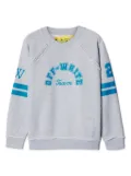 Off-White Kids Team 23-print cotton sweatshirt - Grey
