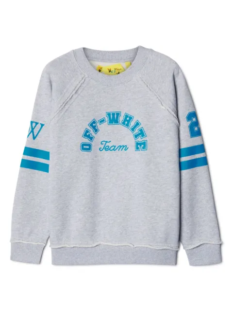 Off-White Kids Team 23-print cotton sweatshirt