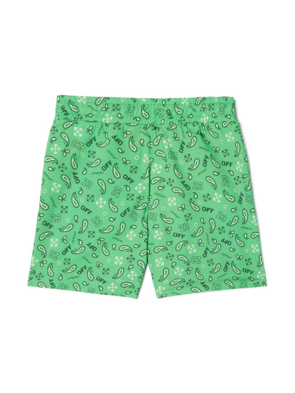 Shop Off-white Bandana-print Shorts In Green