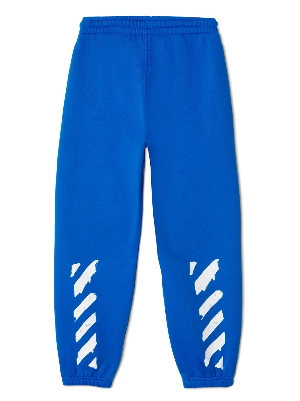 Shop Off-white Paint Graphic-print Track Pants In Blue