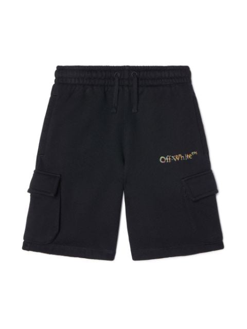 Off-White Kids shorts deportivos Logo Sketch