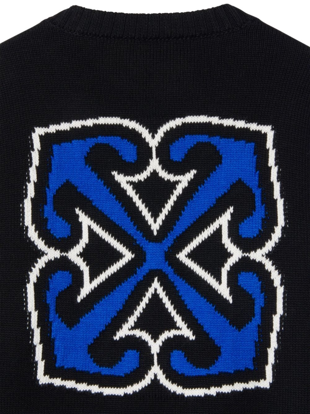 Off-White Kids Katoenen trui met patch Zwart