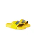 Off-White Kids logo-print slides - Yellow