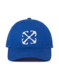 Off-White Kids Arrow-print cotton baseball cap - Blue