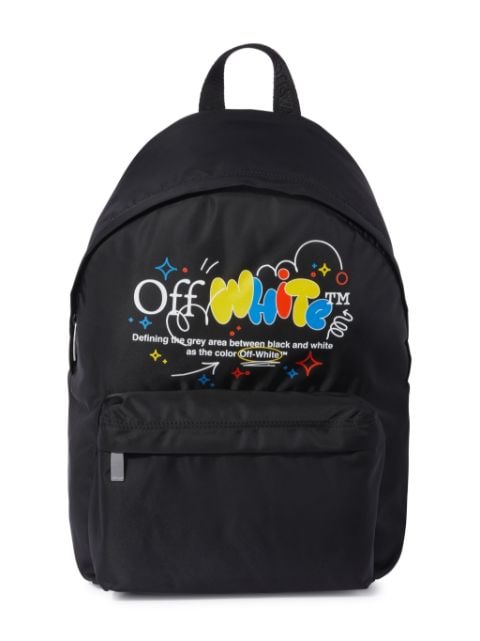 Off-White Kids Funny zipped backpack