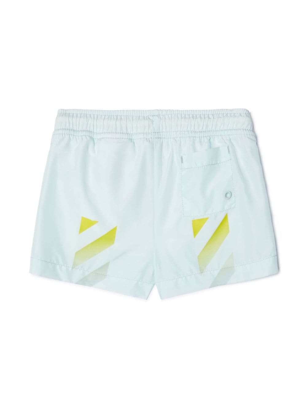 Shop Off-white Diagonal Stripe-print Swim Shorts In Blue