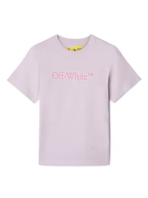 Off-White Kids オフホワイト・キッズ ロゴ Tシャツ | グレー