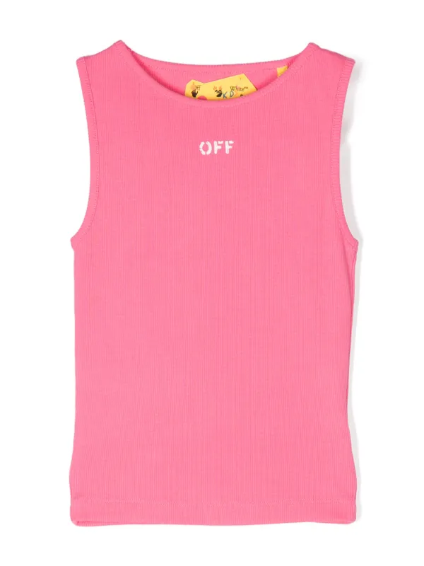 Off-White Kids Off Stamp Tank Top | Pink | FARFETCH