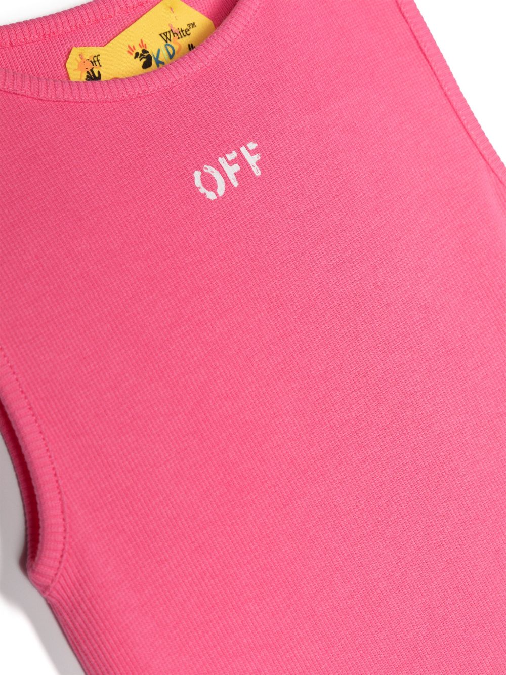 Off-White Kids Tanktop met print Roze