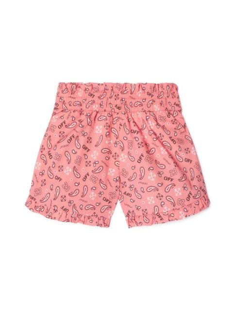 Off-White Kids Bandana-print cotton shorts