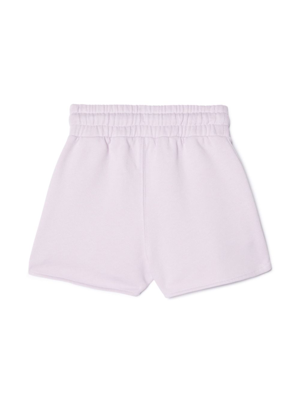 Shop Off-white Big Bookish Cotton Shorts In Purple