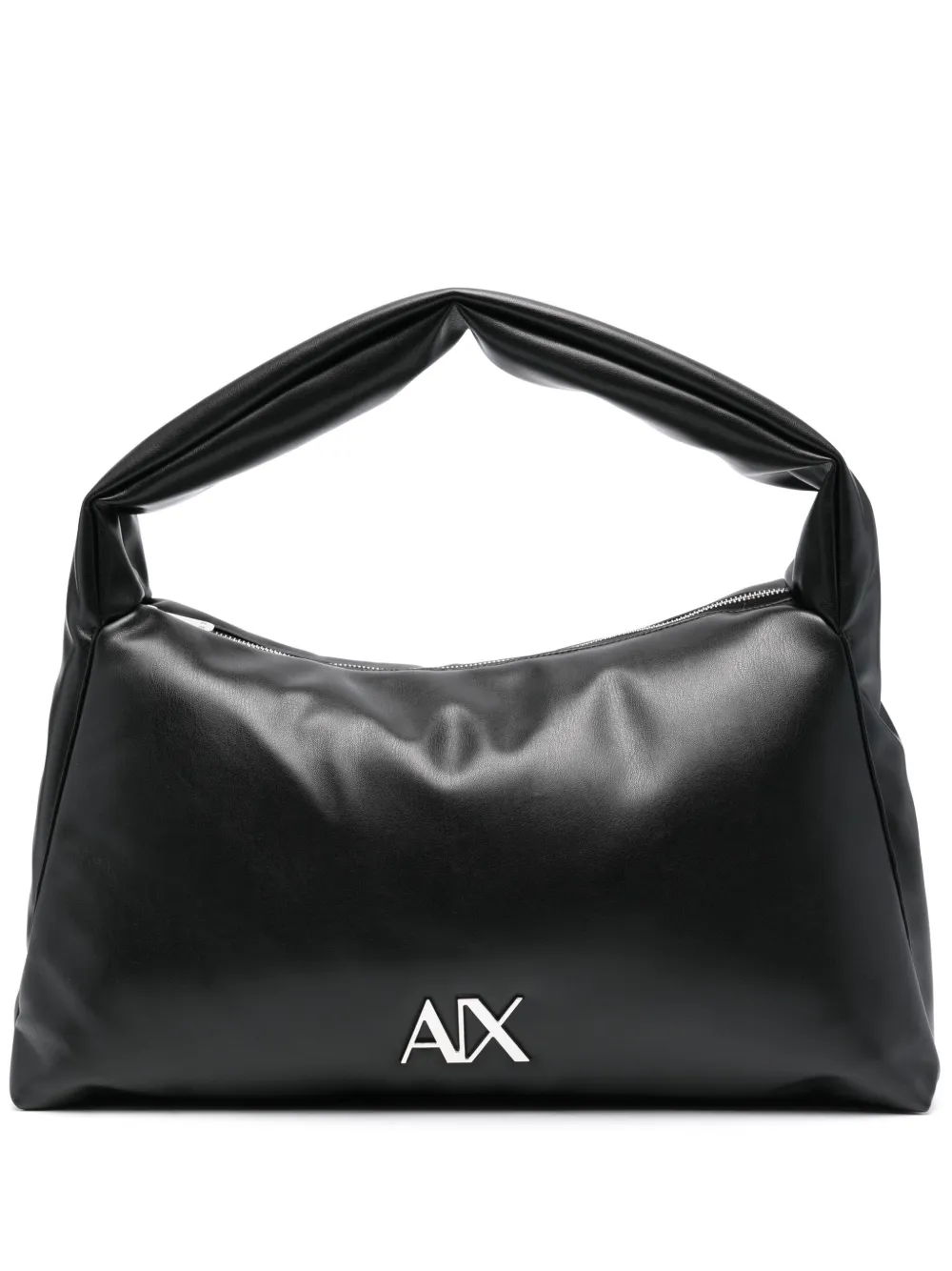 Armani Exchange Shopper met logoplakkaat Zwart
