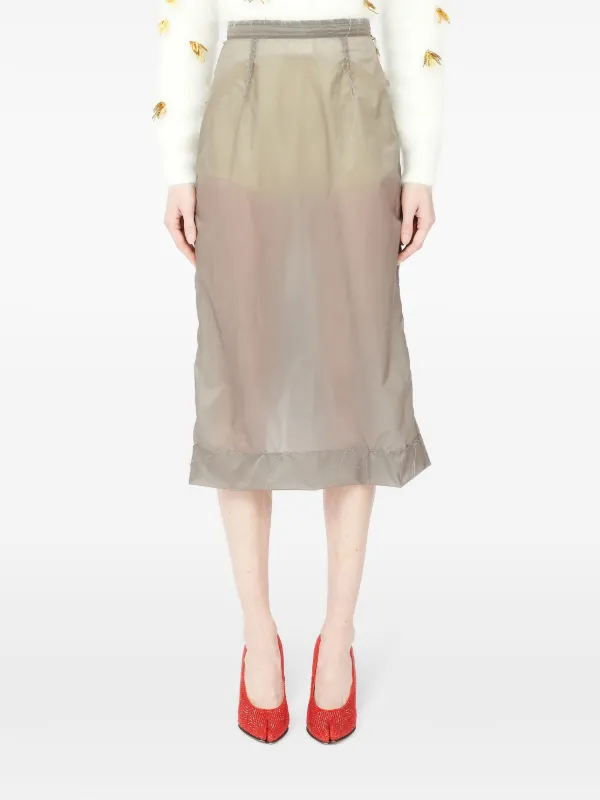Martin Margiela ロングペンシルスカート メゾン マルジェラ - シアー ペンシル スカート | HBX - ハイプ