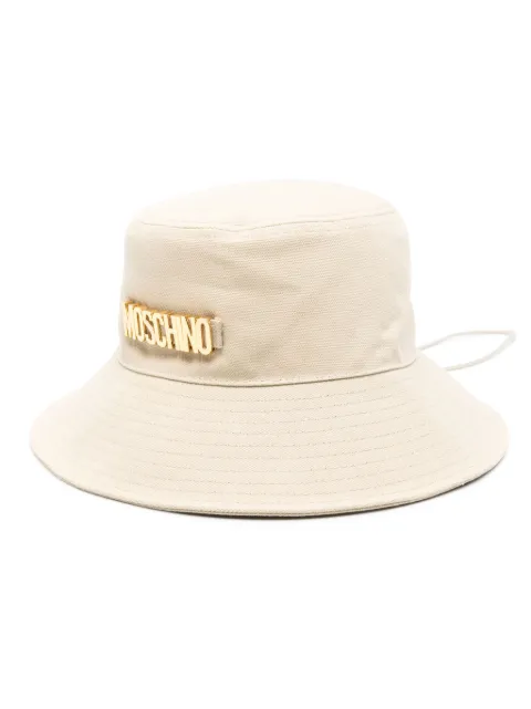 Moschino logo-lettering bucket hat