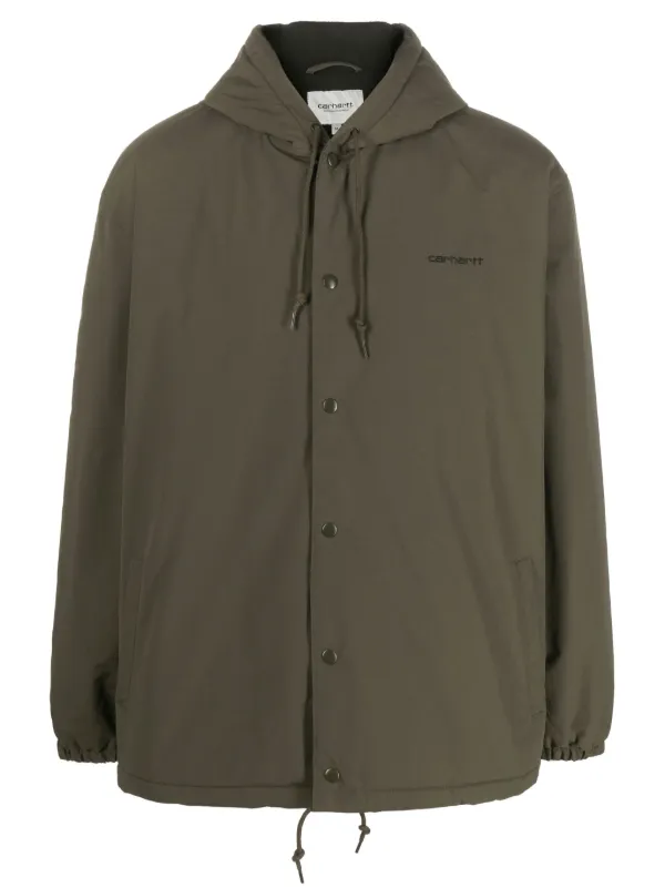 Carhartt WIP logo embroidered Hooded Jacket Farfetch