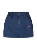 Off-White Kids Off Stamp denim miniskirt - Blue