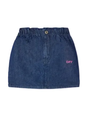 Marni Kids ジップアップ デニムスカート | ブルー | FARFETCH JP