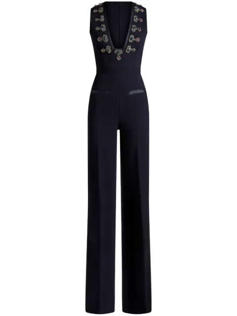 ETRO appliqué-detail straight-leg jumpsuit