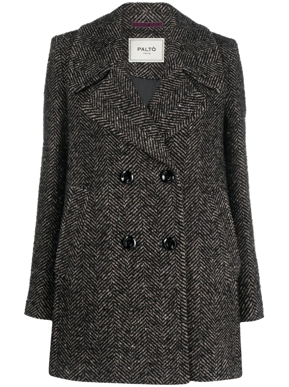 Paltò Herringbone doublebreasted Coat Farfetch
