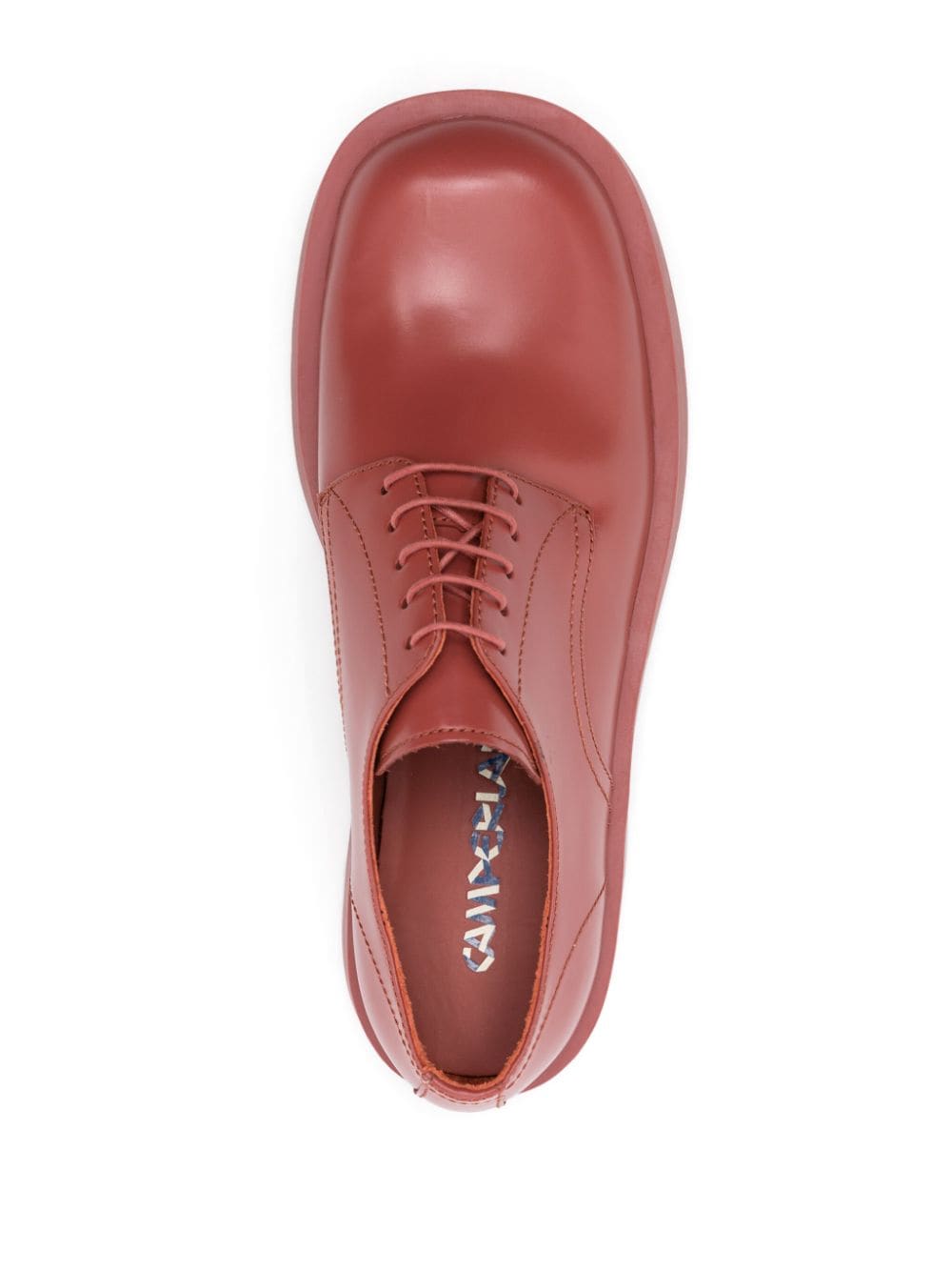 Shop Camperlab Mil 1978 Leather Derby Shoes In Red