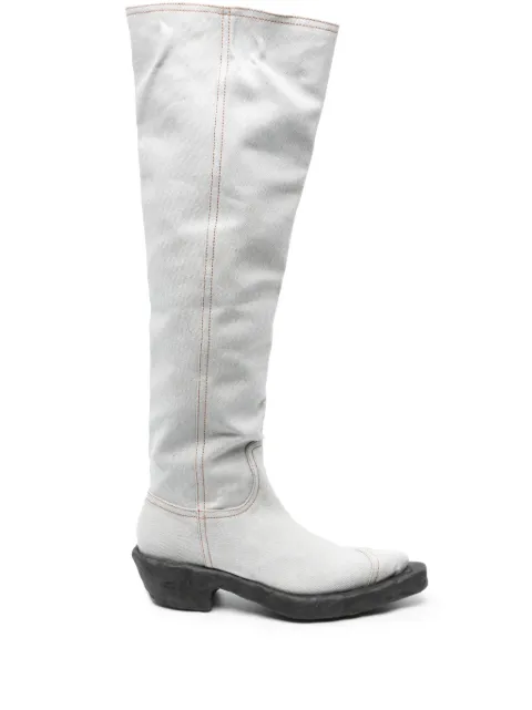 CamperLab Venga denim knee-high boots