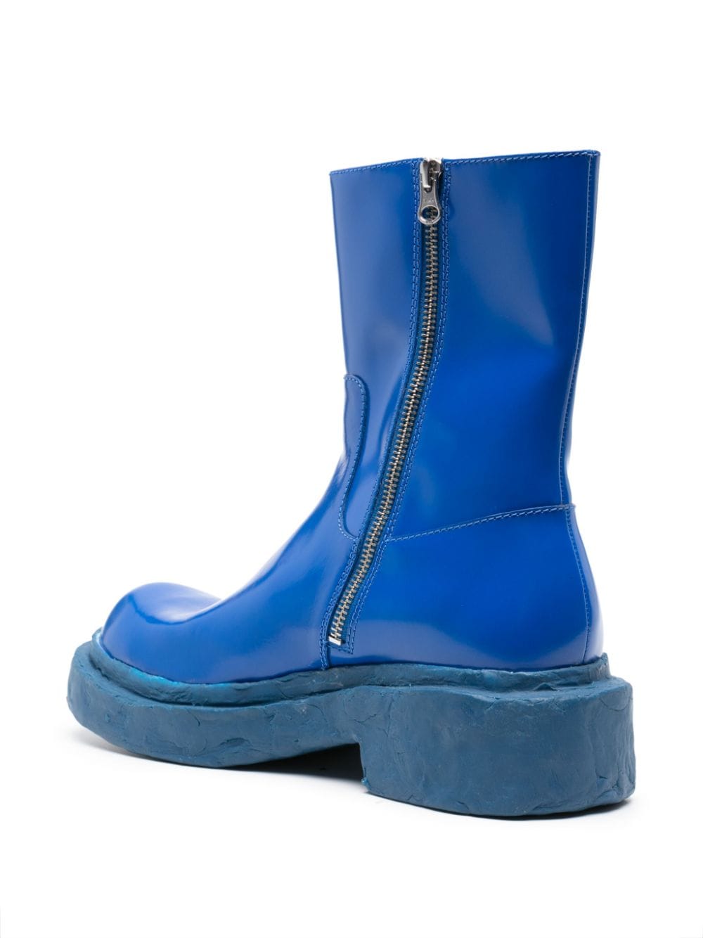Shop Camperlab Vamonos Chunky-sole Leather Boots In Blue