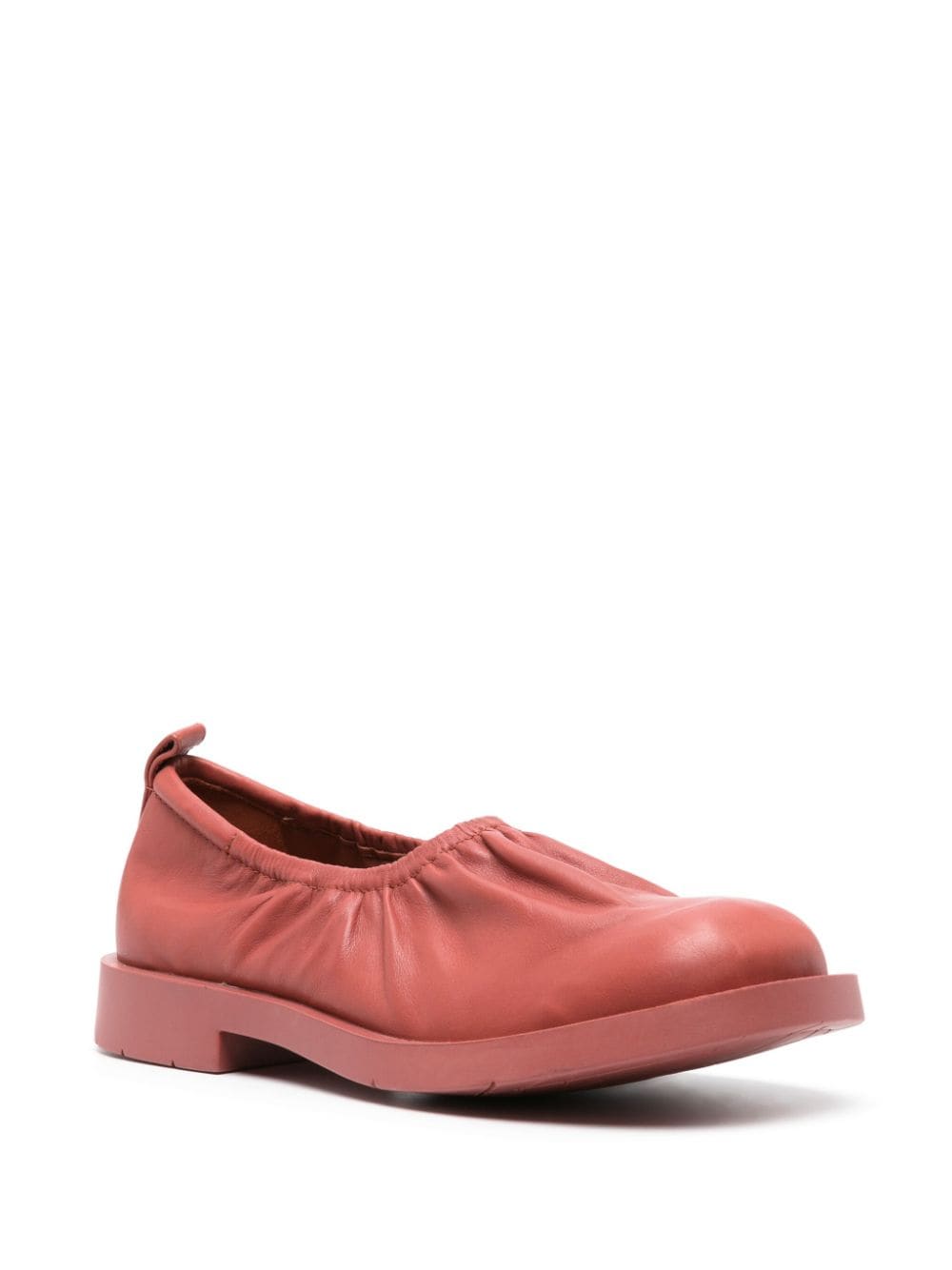Shop Camperlab Mil 1978 Leather Loafers In Red