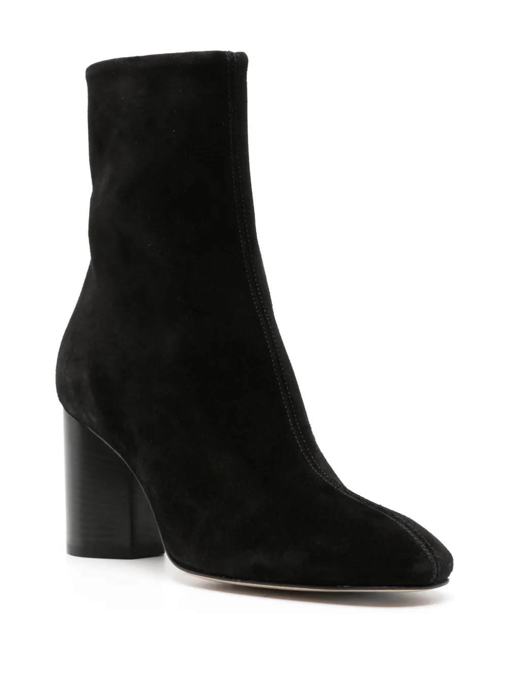 Shop Aeyde Alena 80mm Suede Boots In Black