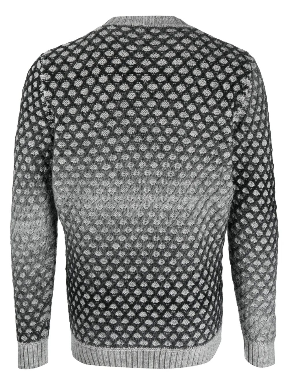Daniele Alessandrini gradient-effect perforated jumper - Grijs