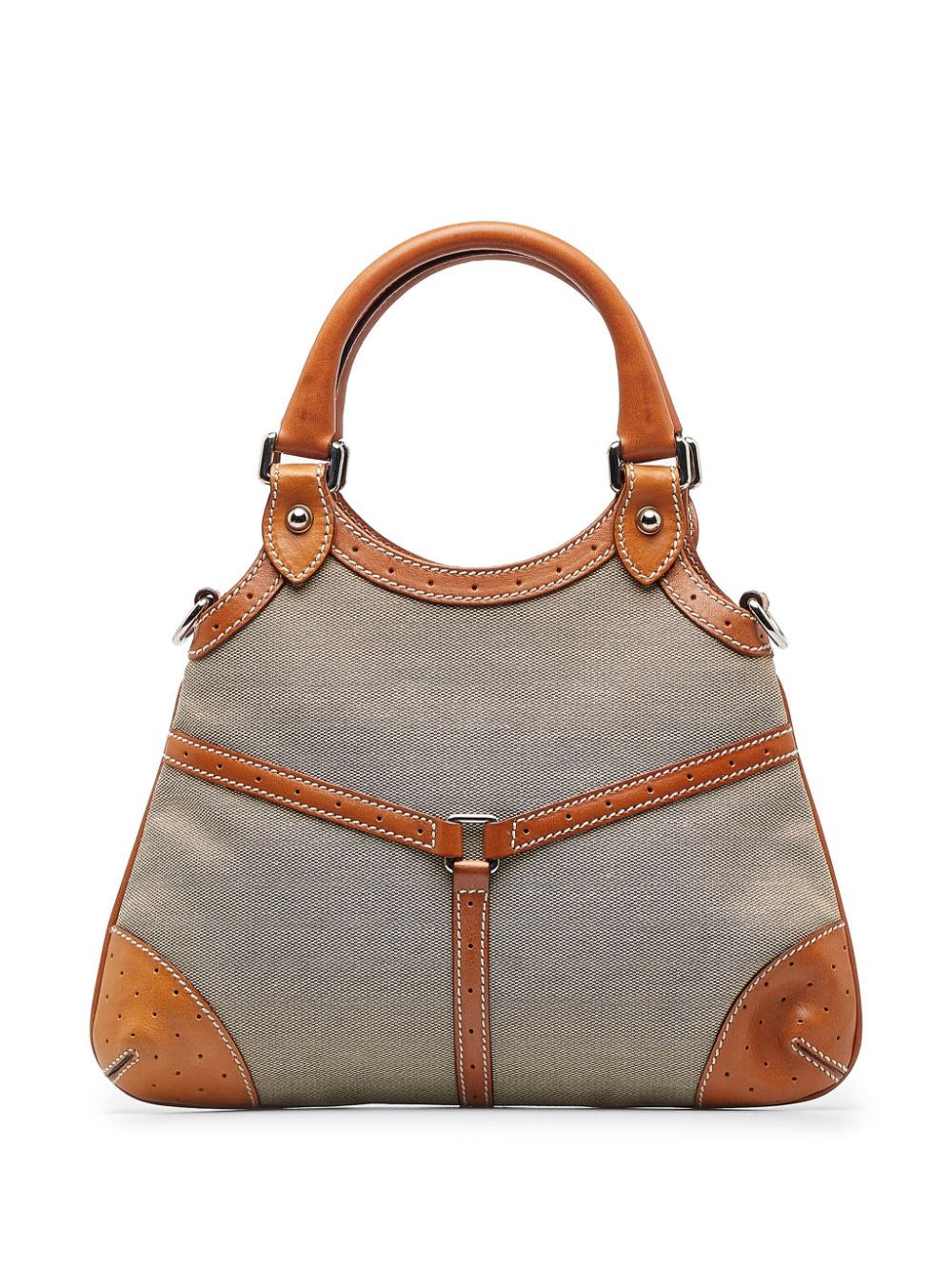Gucci Pre-Owned Web Canvas Reins handbag - Beige