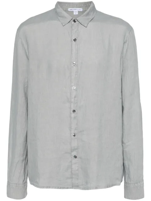 James Perse long-sleeve linen shirt