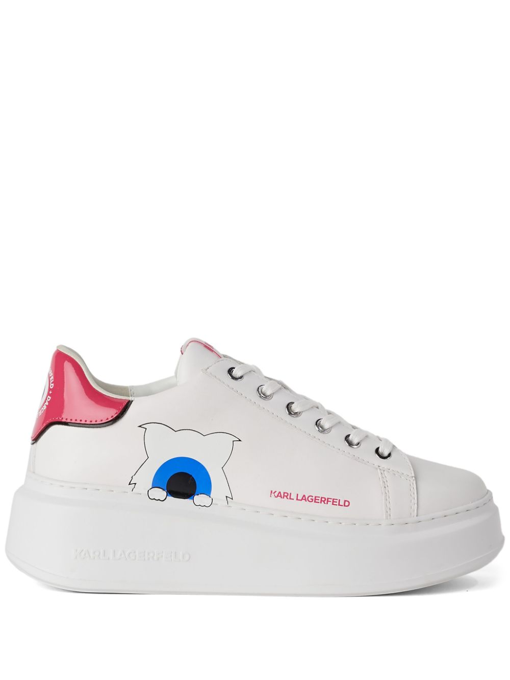 Karl Lagerfeld x Darcel Disappoints leather sneakers White