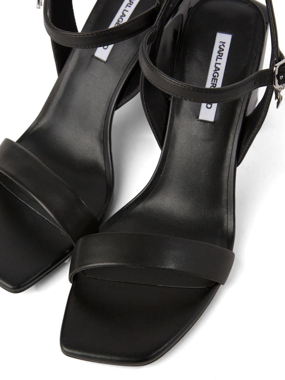 Shop Karl Lagerfeld Astra Nova Strap-detail Sandals In Black