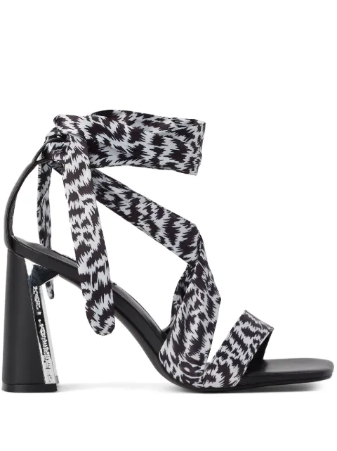Karl Lagerfeld Masque 90mm scarf-wrap sandals