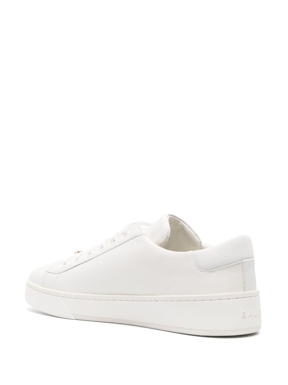 Shop Bally Ryver Logo-plaque Leather Sneakers In White
