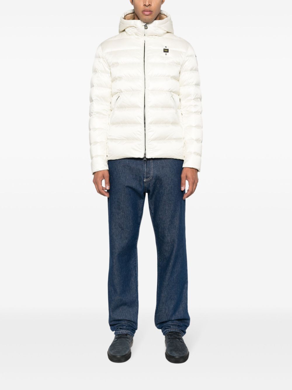 Blauer Acton hooded down jacket - Beige