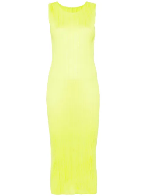 Pleats Please Issey Miyake New Colorful Basics 3 midi dress