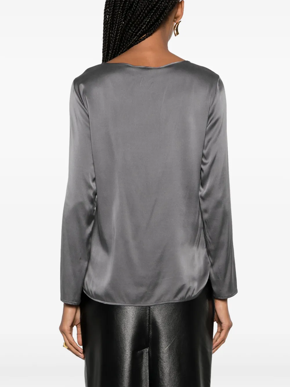 Max Mara Leisure Blouse met ronde hals Grijs
