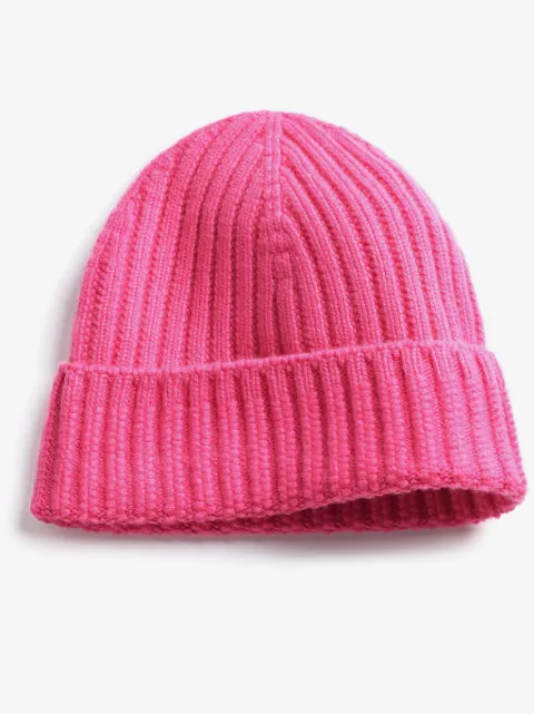 Barrie ribbed-knit cashmere beanie 