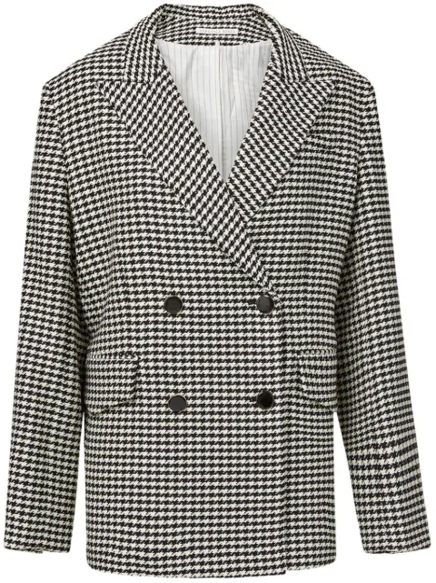 Veronica Beard Hutchinson houndstooth-pattern blazer