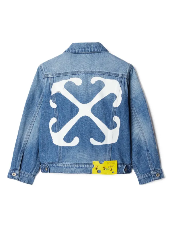 White denim shop jacket kids