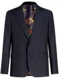 ETRO peak-lapel single-breasted blazer - Blue