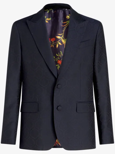 ETRO peak-lapel single-breasted blazer