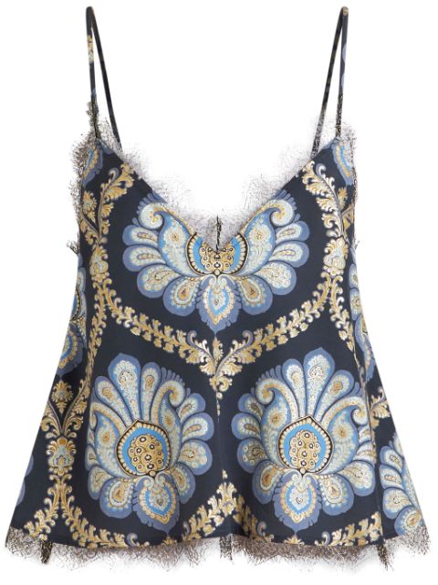 ETRO paisley-print silk top