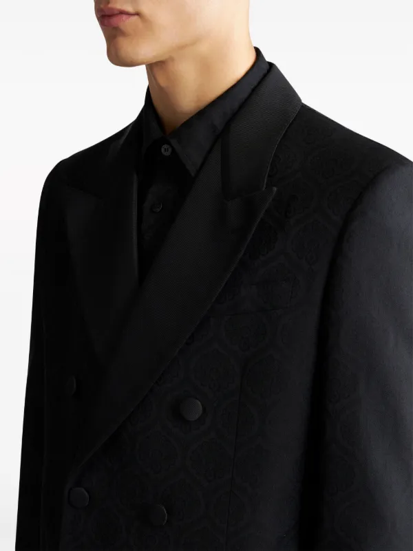 ボトムスその他 Etro Multicolored Jacquard Cotton Double-Breasted Jacket Etro Multicolored Jacquard Cotton Double-Breasted Jacket